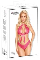kissable Set mit verführerischen Satin-Bindeschleifen L/XL