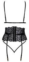 kissable Set aus feiner schwarzer Spitze