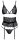 kissable Set aus feiner schwarzer Spitze