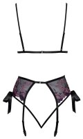 kissable Set aus feinem schwarzem Powernet L/XL