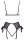kissable Set aus feinem schwarzem Powernet L/XL