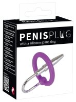 Penisplug Penisplug with a silicone glans ring