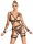 ZADO Harness-Set aus Leder inklusive Handfesseln & Haltegriff