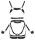 ZADO Harness-Set aus Leder inklusive Handfesseln & Haltegriff