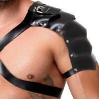 ZADO Harness aus Leder mit auffälligen Schulterpanzern S-L
