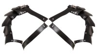 ZADO Harness aus Leder mit auffälligen Schulterpanzern S-L