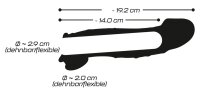 Crystal Penis Sleeve with extension + ball ring 19,2 cm