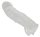 Crystal Penis Sleeve with extension + ball ring 23 cm