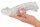 Crystal Penis Sleeve with extension + ball ring 23 cm