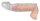 Crystal Penis Sleeve with extension + ball ring 23 cm