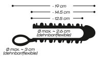 Crystal Penis Sleeve 19 cm