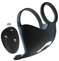 Rebel Cock ring with RC ball massager