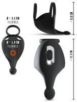 Rebel Cock ring with RC ball massager
