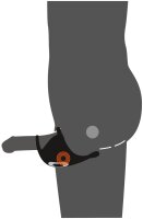 Rebel Cock ring with RC ball massager