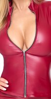 Cottelli PARTY Top im angesagten roten Mattlook