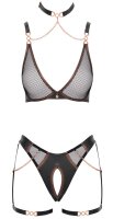 Abierta Fina Set mit Halsband-BH und Straps-Riostring