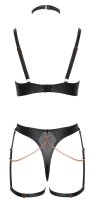 Abierta Fina Set mit Halsband-BH und Straps-Riostring