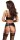 Abierta Fina Set mit Hebe-BH, Strapsgürtel und Ouvert-String