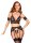 Abierta Fina Set mit BH-Top, Strapsgürtel und String ouvert