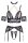 Abierta Fina Set mit BH-Top, Strapsgürtel und String ouvert