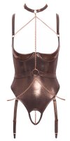 Abierta Fina Body ouvert in stilvoll schillerndem Bronzegold