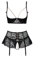 Abierta Fina Set aus weicher elastischer Spitze