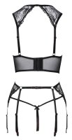 Abierta Fina Set mit Strapsgürtel und String ouvert