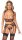 Abierta Fina Set mit Strapsgürtel und String ouvert