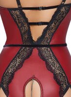 Abierta Fina Body ouvert im edlen roten Mattlook