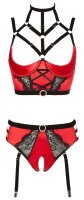 Abierta Fina Bustier mit Straps-Slip