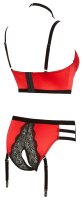 Abierta Fina Bustier mit Straps-Slip