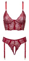 Cottelli LINGERIE Set mit edel glänzenden Satin-Details
