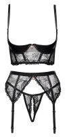 Cottelli LINGERIE Set im feinen Mix mit besticktem Tüll