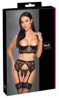 Cottelli LINGERIE Set im feinen Mix mit besticktem Tüll
