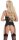 Cottelli LINGERIE Set mit Hebe-Strapshemd und Spitzen-String