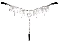 Cottelli LINGERIE String mit dem großem Strassherz S-L
