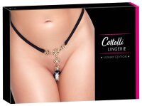 Cottelli LINGERIE String ouvert mit glitzerndem Strass S-L