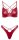 Cottelli LINGERIE Set in edlem rotem Wetlook 75B/S