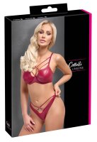 Cottelli LINGERIE Set in edlem rotem Wetlook 80B/M