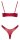 Cottelli LINGERIE Set in edlem rotem Wetlook 85B/L