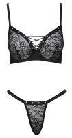 Cottelli LINGERIE Set mit dekorativen silberfarbenen Ösen