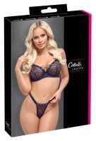 Cottelli LINGERIE Set mit dekorativen silberfarbenen Ösen