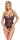Cottelli LINGERIE Body aus feiner schwarzer Blütenspitze
