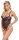 Cottelli LINGERIE Body aus feiner schwarzer Blütenspitze
