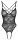 Cottelli LINGERIE Body aus feiner schwarzer Blütenspitze