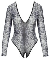 Cottelli LINGERIE Body in Schlangenhaut-Optik
