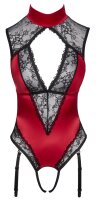 Cottelli LINGERIE Body ouvert aus edlem rotem Satin