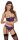 Cottelli LINGERIE Set aus dunklem lilafarbenem Stretch-Satin