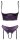 Cottelli LINGERIE Set aus dunklem lilafarbenem Stretch-Satin