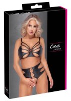 Cottelli LINGERIE Set aus schwarzem weichem Stretchmaterial
